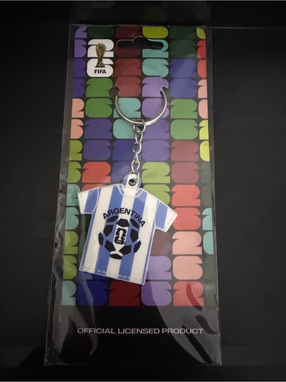 FIFA World Cup 2026 Collectible Souvenir - Keychain Argentina Jersey